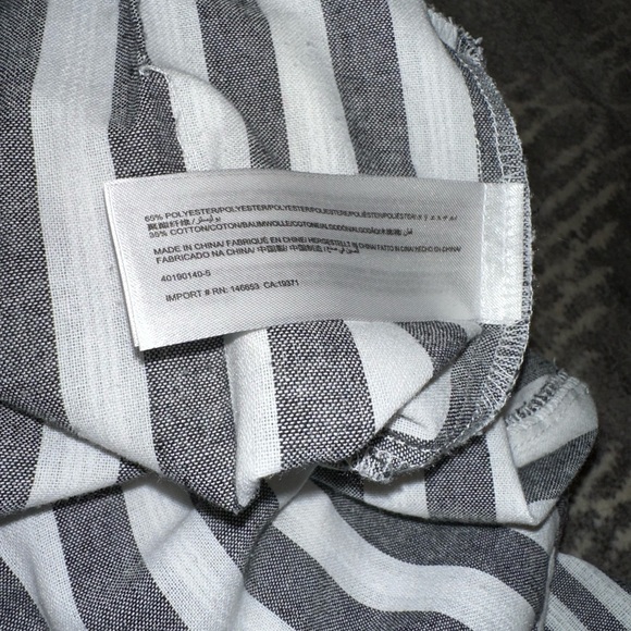 FLORA STRIPE JUMPSUIT charcoal/white SOLD OUT AIZW XS like new! Perfect  ♥️ - Picture 10 of 16